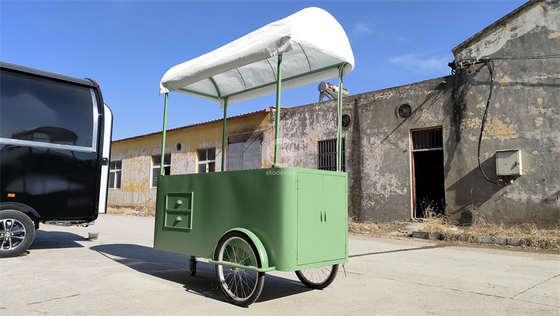 Food Truck Food trailer Mini Square Hamburgers Pizza BBQ Fast Food Trailer ice cream bike bicycle Cart for Sale