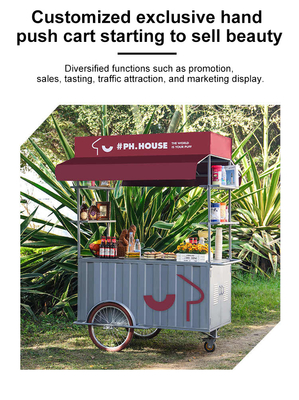 Cargo Bike Coffee Cart  Mobile Tricycle for Selling Beverages