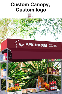 Ice Cream, Hot Food &amp; Beverage Vending Push Cart