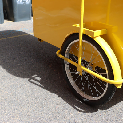 Ice Cream, Hot Food &amp; Beverage Vending Push Cart