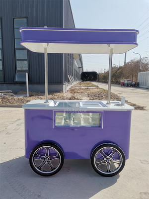 gelato ice cream machine ice cream cart with wheels outdoor ice cream cart CE  approved