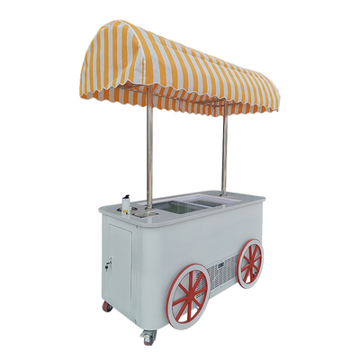 Customized Street Carts With Fridge Food Push Cart New Shop Market Park Ice Cream cart