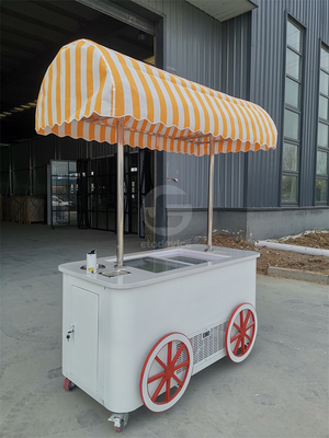 Customized Street Carts With Fridge Food Push Cart New Shop Market Park Ice Cream cart