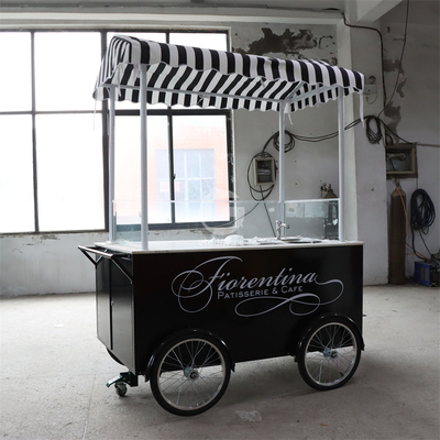 Customization Bike Food Cart 100kg Weight for Outdoor Street Vending
