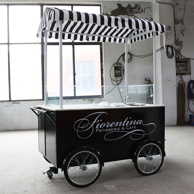 Road Wheel Bike Food Cart   Ice Cream Push Cart 2200*860*2400mm