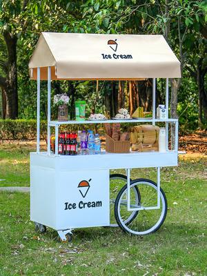 Sustainable Sweets Station Eco-Friendly Ice Cream Coffee Push Cart