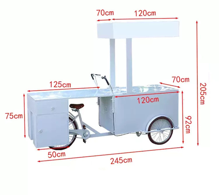 Eco-Friendly Chic Trolley Meets Ice Cream Coffee Push Cart