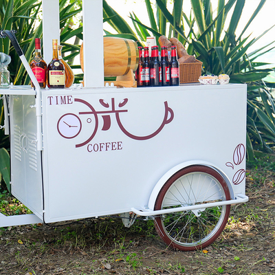 Eco-Friendly Chic Trolley Meets Ice Cream Coffee Push Cart