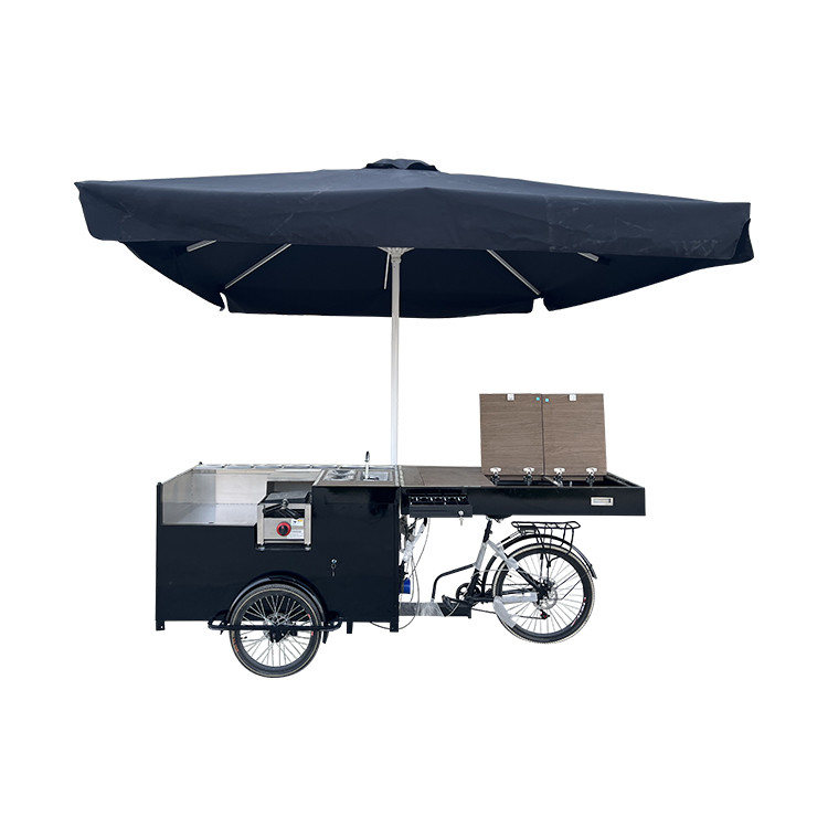 Mobile Coffee Cart with Bike Technicals and 24-inch Rear Wheels from Glory Coffee