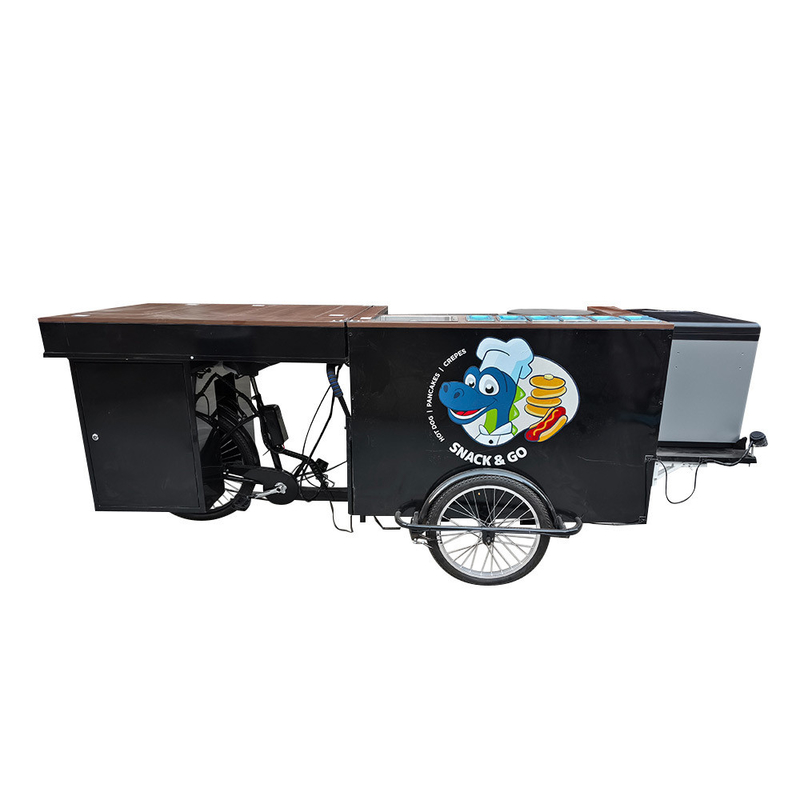 Hamburger Tricycle Mobile Coffee Shop with Customizable Color and Online Support