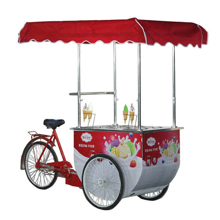 Factory sale ice cream food van for sale/popsicle cart/vending ice cream bicycle