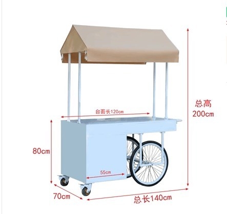 China Made Small Street Ice Cream Trucks Food Cart Used Stainless Steel Food Trucks for Sale