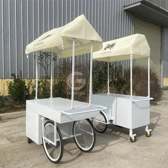 Decorative Modern Design Star Hotel Display Bike Restaurant Ice Cream Bicycle Cart
