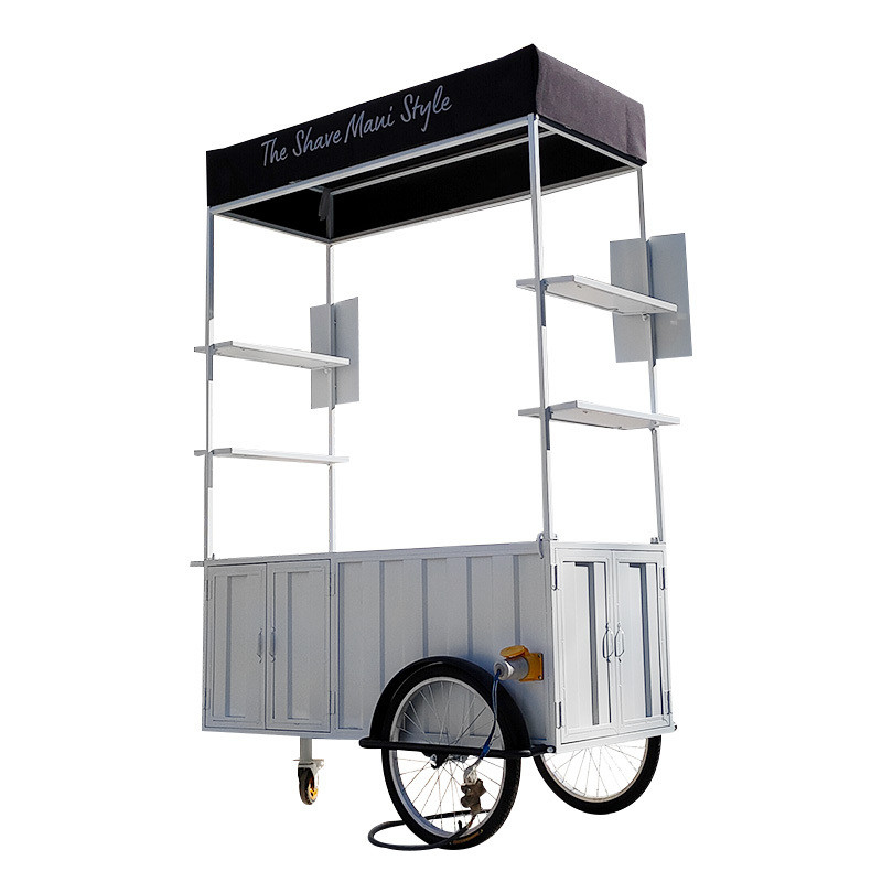 Customize color size Ice Cream Push Carts fast food trolley for promotion selling hamburger